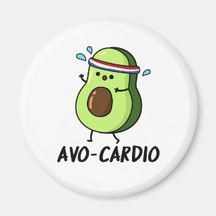 Imán Avocardio Funny Ejercicio Aguacate Pun
