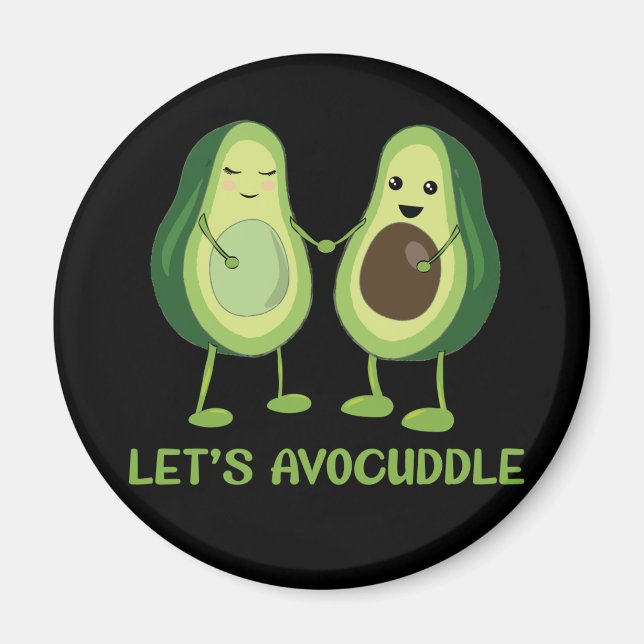 Imán Avocuddle - Funny Aguacate Pun (Frente)