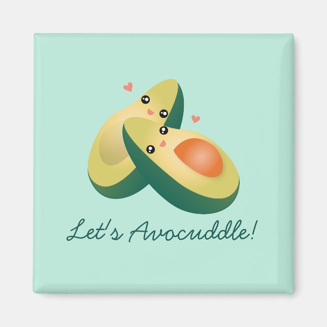 Imán Avocuddle Humor gracioso aguacates (Frente)