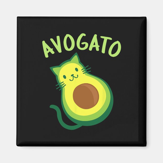 Imán Avogato Cat Aguacate - Funny Cinco De Mayo (Frente)