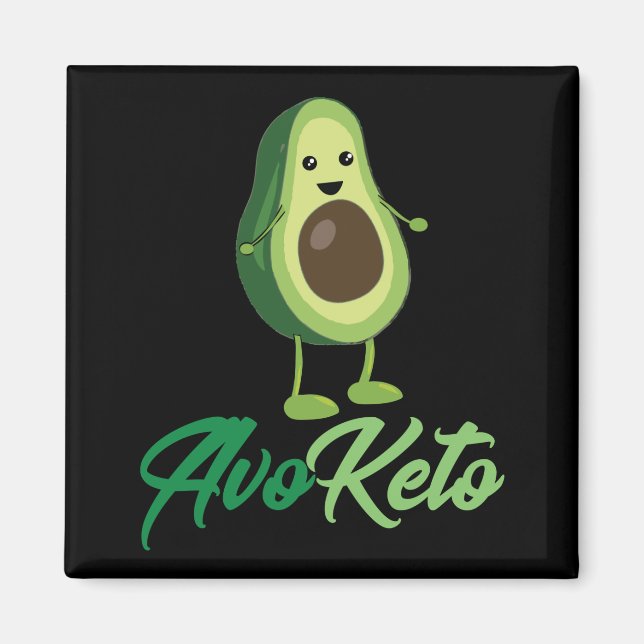Imán Avoketo - Funny Keto Aguacate (Frente)