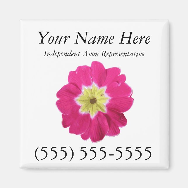 Imán Avon Magnetic Business Card (Frente)