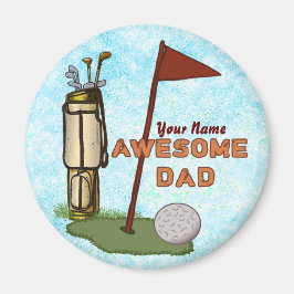 Imán Awesome Golf Dad
