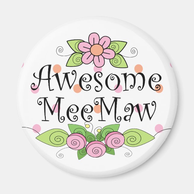 Imán Awesome MeeMaw T-Shirt (Frente)