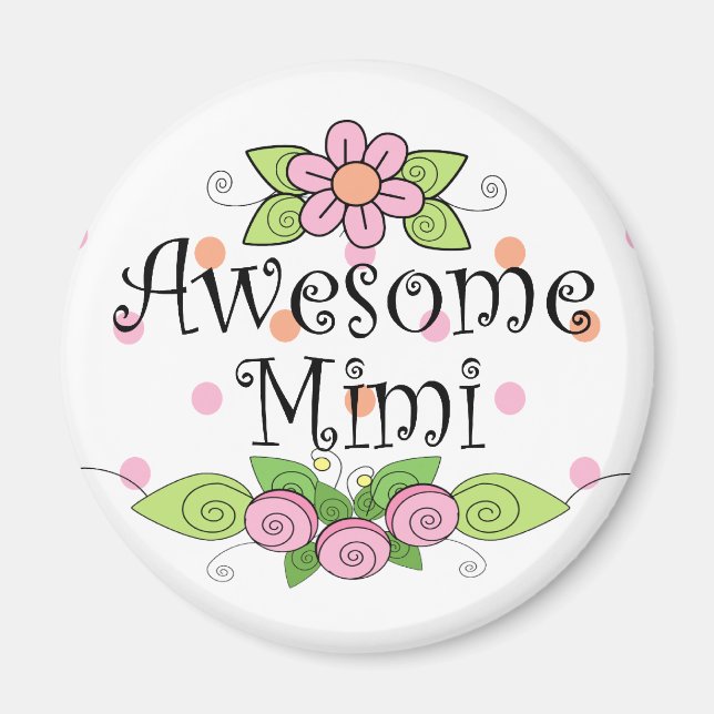 Imán Awesome Mimi T-Shirt (Frente)