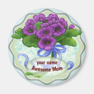 Imán Awesome Mom Bouquet