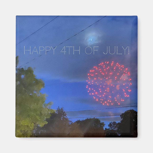 Imán AWorld2Celebrate: ¡FELIZ 4 DE JULIO! (Frente)