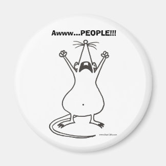 Imán ¡Awww...PEOPLE! Rat Magnet