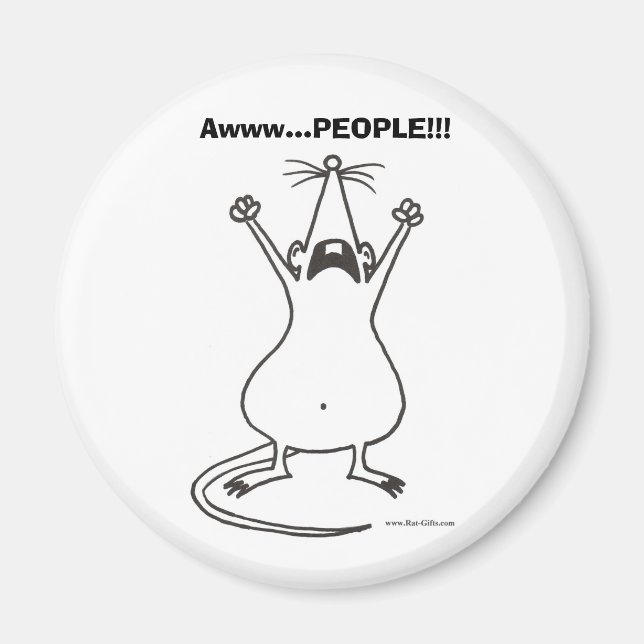 Imán ¡Awww...PEOPLE! Rat Magnet (Frente)
