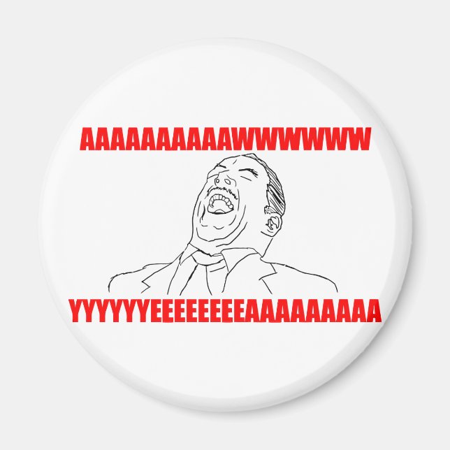 Imán awwww sí rage comic lol rofl (Frente)