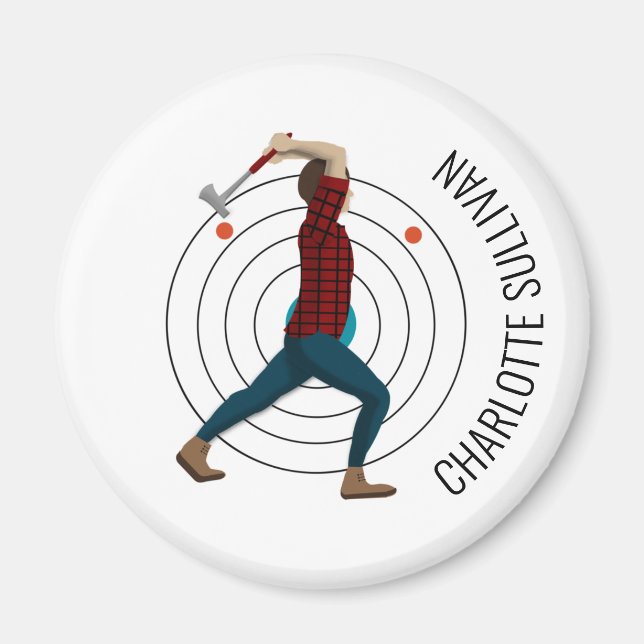 Imán Ax Throwing (Frente)