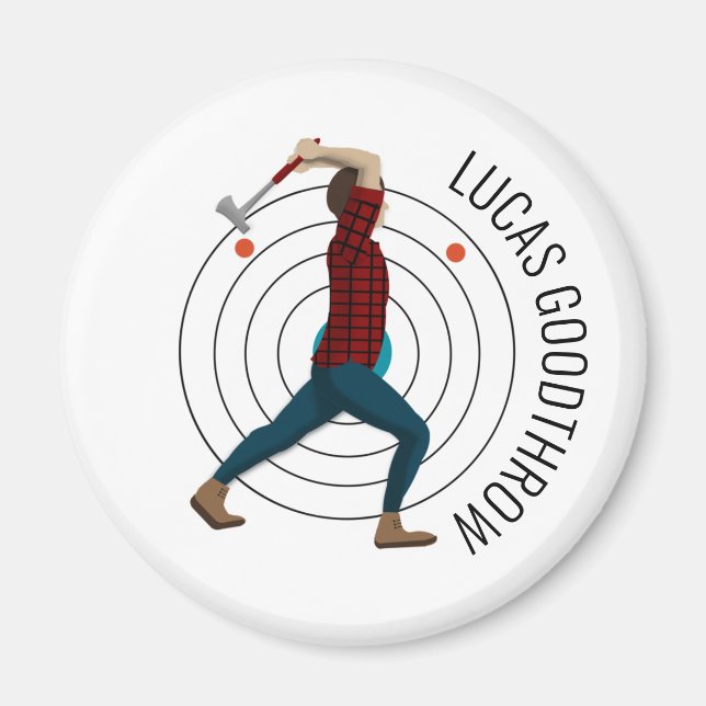 Imán Ax Throwing (Frente)