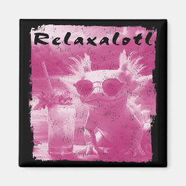 Imán Axolotl De Relaxalotl Rosa
