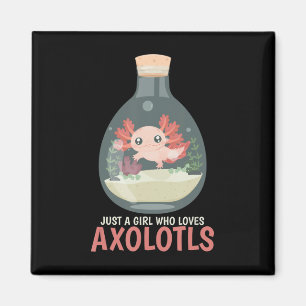Imán Axolotl Fish Tank Axolotl Preguntas Cuestas Anime