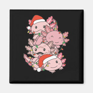 Imán Axolotl Navidades de árboles de Navidad Animales A