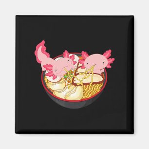 Imán Axolotl Ramen Noodle Kawaii japonés regalo de anim