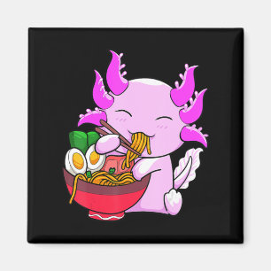 Imán Axolotl Ramen Noodles Japoneses Otaku Kawaii Anime