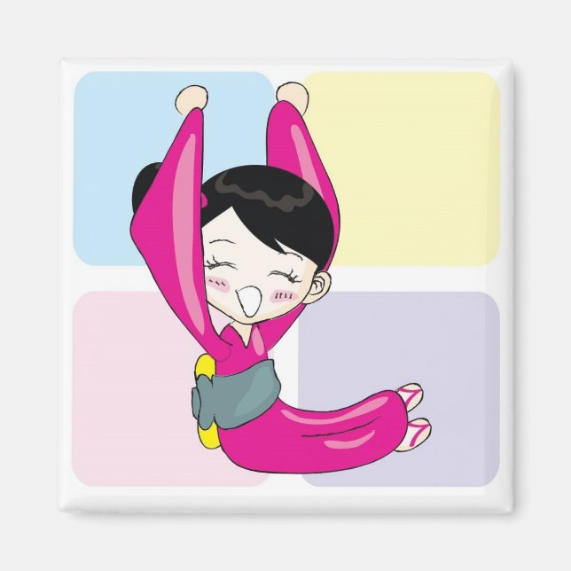 Imán Aya-chan L-Shape Square Magnet (Frente)