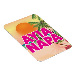 Imán Ayia Napa poster de vacaciones