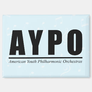 Imán AYPO 25-26 Season Limited Blue Background Magnet
