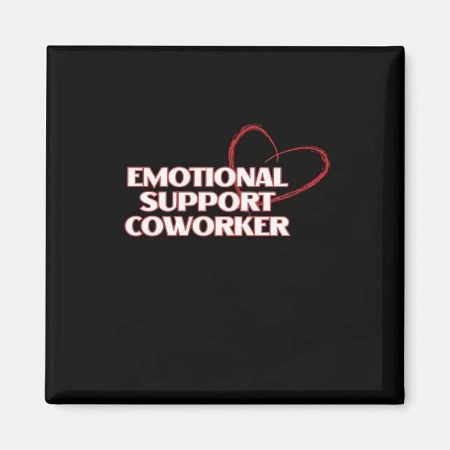 Imán Ayuda emocional Coworker Classic - Work Bestie Vir (Frente)