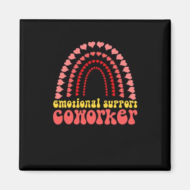 Imán Ayuda emocional Coworker Work Bestie Classic (Frente)