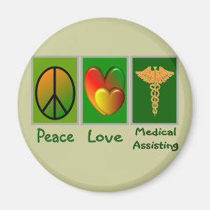 Imán Ayuda médica del amor de la paz