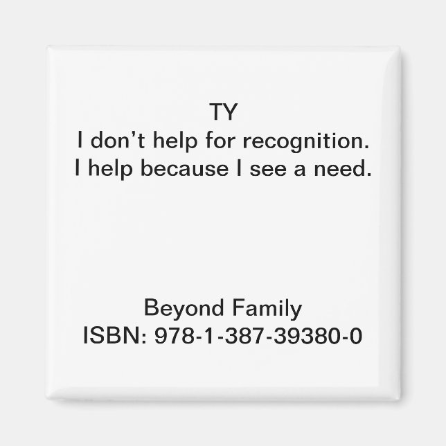 Imán Ayuda porque veo una necesidad. (Frente)