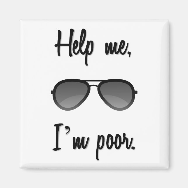 Imán Ayúdame, soy pobre (Frente)