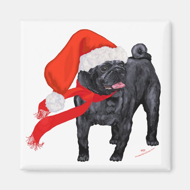 Imán Ayudante de Santa Pug (Frente)