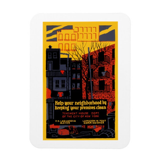 Imán Ayudar a su vecindario (Vertical)