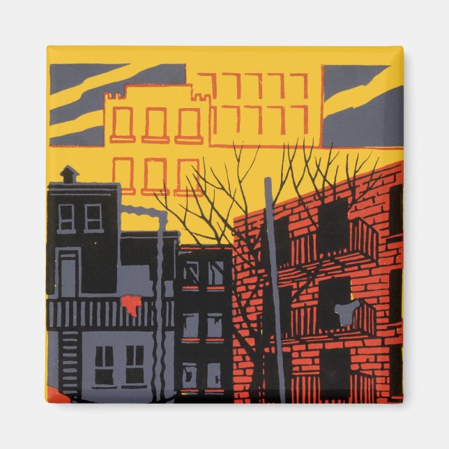 Imán Ayudar a su vecindario (Frente)