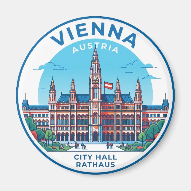 Imán Ayuntamiento de la Ciudad de Austria (Frente)