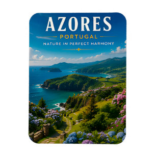 Imán 🌿 Azores Portugal Isla Paradisíaca 🌊