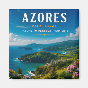 Imán 🌿 Azores Portugal Isla Paradisíaca 🌊