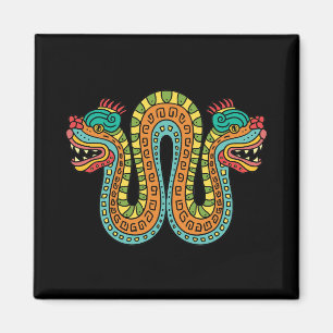 Imán Azteca Serpiente de doble cabezal Serpiente Serpie