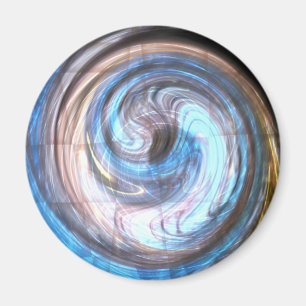 Imán Azul abstracto