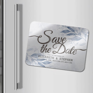 Imán Azul acuarela deja la boda de la Moda Guardar la f