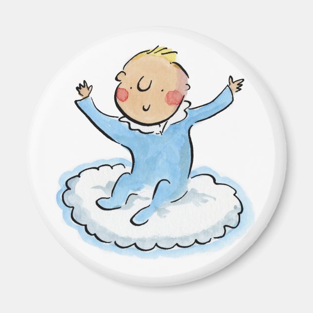 Imán Azul bebé (Frente)