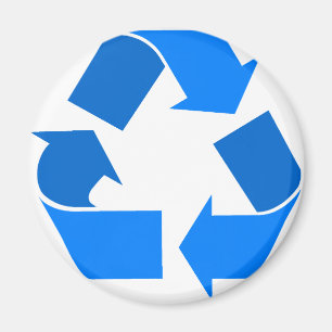 Imán azul claro recicle