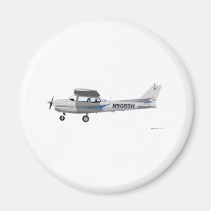 Imán Azul de Cessna 172 Skyhawk