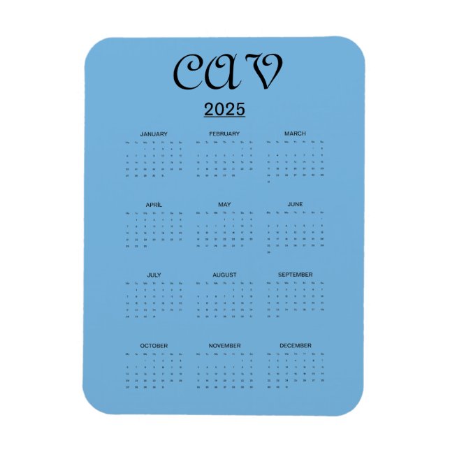 Imán Azul de Cornflower (Vertical)