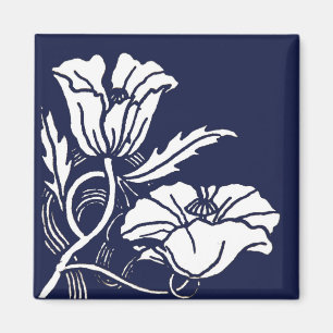 Imán azul de las amapolas de Beardsley