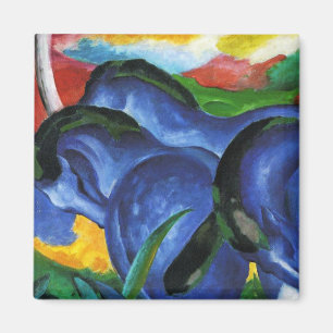 Imán azul de los caballos de Franz Marc