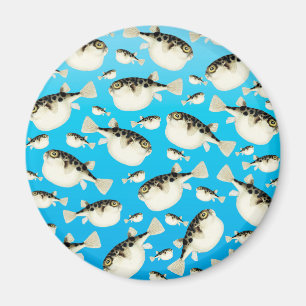 Imán azul de los pescados del fumador