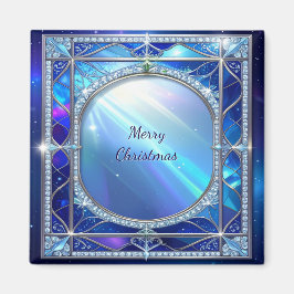 Imán azul decorativo
