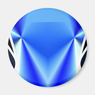 Imán azul del diamante