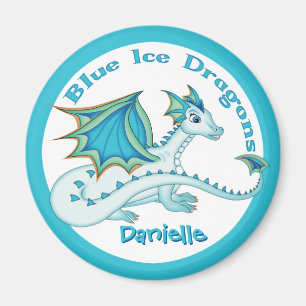 Imán azul del dragón del hielo