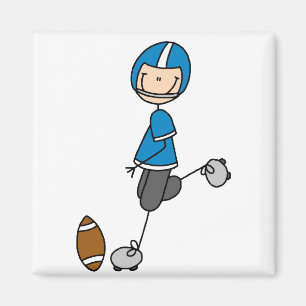 Imán azul del futbolista