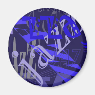 Imán Azul del jazz en azul